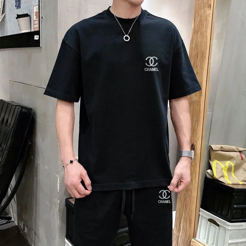 『M-3XL』気質いい 超人気商品 大人の定番 クラシック リラックス アウトドア 刺繍 Ｔシャツ セットアップ