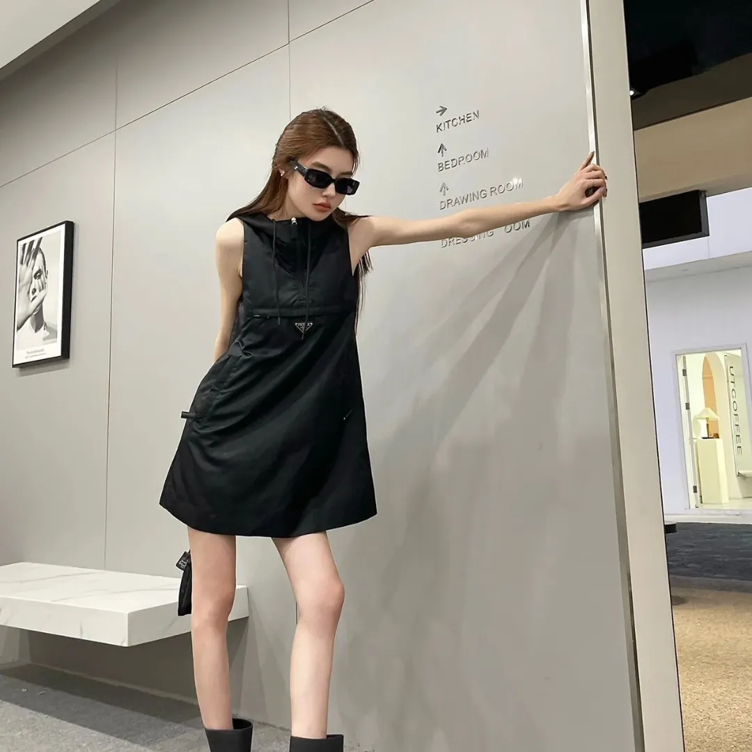 『S-L』魅力的 おしゃれ 着瘦せ ファッション クール トレンド ノースリーブ ストレートスカート ワンピース